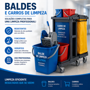 Baldes e Carros de Limpeza